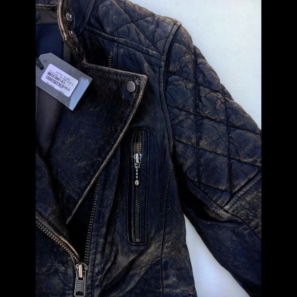 All Saints Jackets & Blazers - All Saints Quilted Leather Astor Biker Jacket NWT
